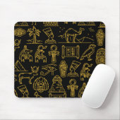 Ägyptisches Hieroglyphisches Symbol-Muster Mousepad (Mit Mouse)