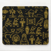 Ägyptisches Hieroglyphisches Symbol-Muster Mousepad (Vorne)