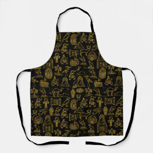 Ägyptisches Hieroglyphisches Symbol-Muster Schürze