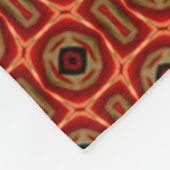 Ägyptisches Horus-Gott-Flammenmuster Fleecedecke (Ecke)