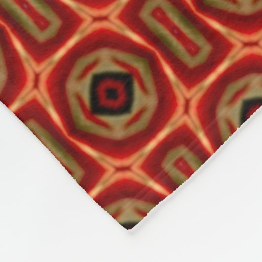 Ägyptisches Horus-Gott-Flammenmuster Fleecedecke (Ecke)