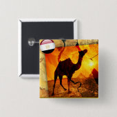 Ägyptisches Kamel Button (Vorne & Hinten)