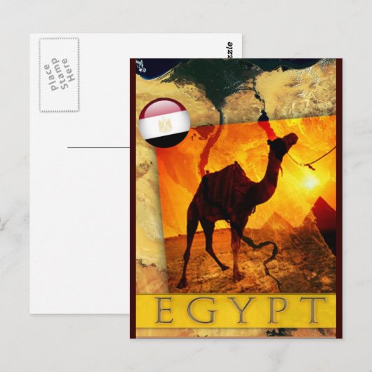 ÄGYPTISCHES KAML POSTKARTE (Vorne/Hinten)