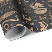 Ägyptisches Katzen-Goddess-Bastet Geschenkpapier (Rolleneckpunkt)