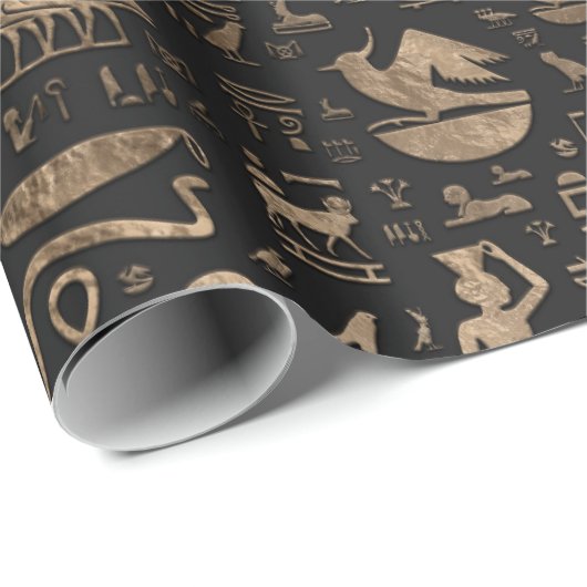 Ägyptisches Katzen-Goddess-Bastet Geschenkpapier (Rolleneckpunkt)