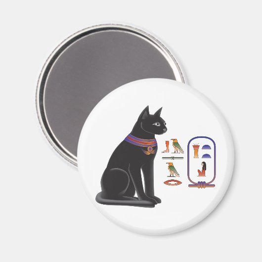 Ägyptisches Katzen-Goddess-Bastet Magnet (Vorderseite/Rückseite)