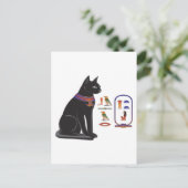 Ägyptisches Katzen-Goddess-Bastet Postkarte (Stehend Vorderseite)