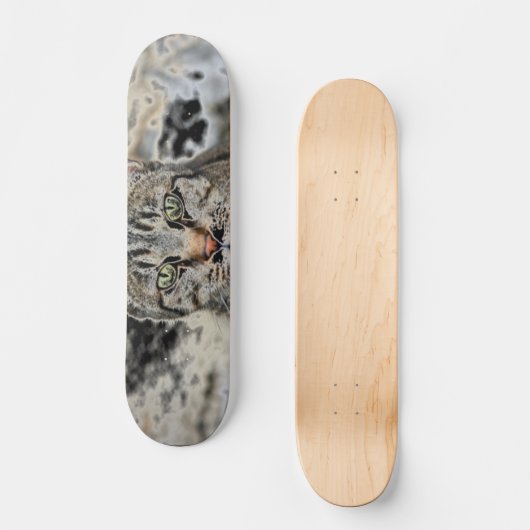 Ägyptisches Katzen-Skateboard Skateboard (Vorderseite)