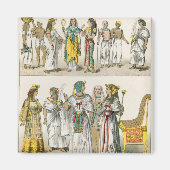 Ägyptisches Kleid aus 'Trachten der Voelker' Magnet (Vorne)