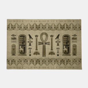 Ägyptisches Kreuz - Ankh Verzierung Fußmatte