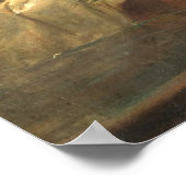 Ägyptisches Mädchen an einem Dressing von Hans Zat Poster (Ecke)