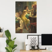 Ägyptisches Mädchen an einem Dressing von Hans Zat Poster (Heimbüro)