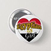 Ägyptisches Mädchen Button (Vorne & Hinten)