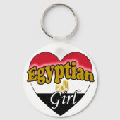 Ägyptisches Mädchen Schlüsselanhänger (Vorderseite)