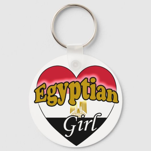 Ägyptisches Mädchen Schlüsselanhänger (Vorderseite)