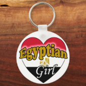 Ägyptisches Mädchen Schlüsselanhänger (Vorderseite)