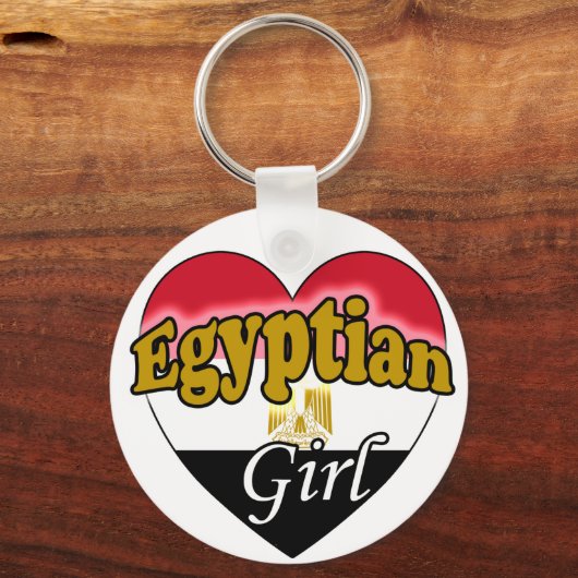 Ägyptisches Mädchen Schlüsselanhänger (Vorderseite)