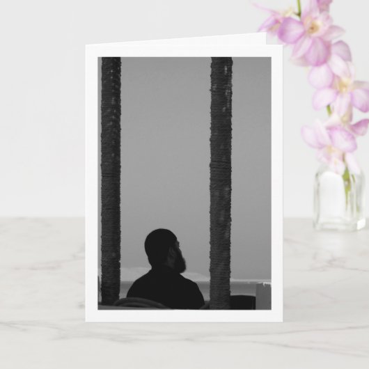 Ägyptisches Menschenportrait Karte (Orchidee)