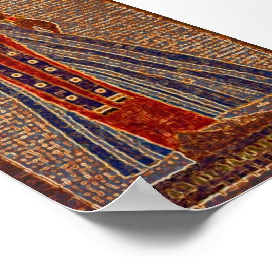 ägyptisches Mosaik Poster (Ecke)