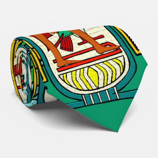 ÄGYPTISCHES MOTIV KRAWATTE (Gerollt)
