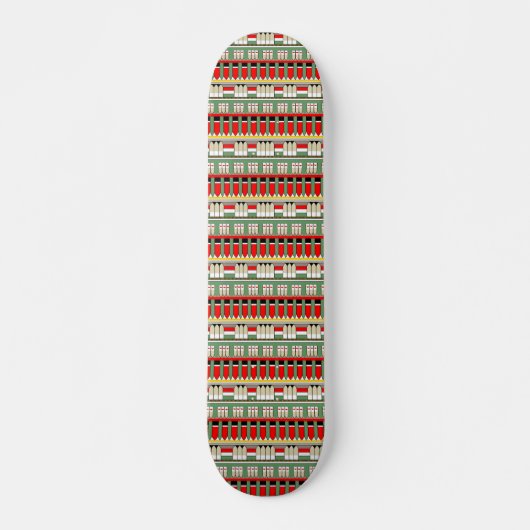 Ägyptisches Muster 01 Skateboard (Vorne)
