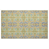 Ägyptisches Muster Blau, Türkis, Gelb Stoff (Fat Quarter (45,7 x 55,9 cm))