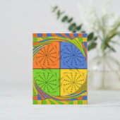 ägyptisches Nahtloses Set Postkarte (Stehend Vorderseite)