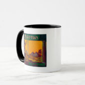 Ägyptisches Orange LabelDowney, CA Tasse (Vorderseite Links)