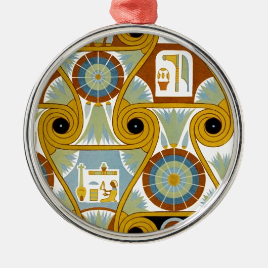 Ägyptisches Ornamnet #1 in Emporio Moffa Silbernes Ornament (Vorne)