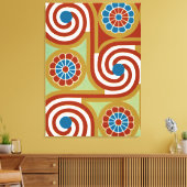 Ägyptisches Ornamnet #4 in Emporio Moffa Leinwanddruck (Insitu (Wohnzimmer))