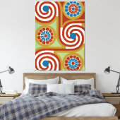 Ägyptisches Ornamnet #4 in Emporio Moffa Leinwanddruck (Insitu (Schlafzimmer))