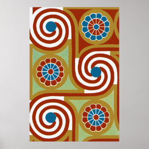 Ägyptisches Ornamnet #4 in Emporio Moffa Poster