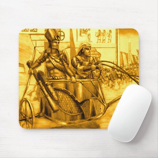 Ägyptisches Pharao in seinem Chariot Mousepad (Mit Mouse)