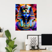 Ägyptisches Pharao-Poster Poster (Heimbüro)