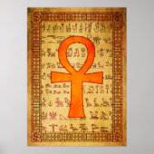 Ägyptisches Poster - Ankh Cross (Vorne)