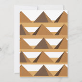 Ägyptisches Pyramiden-Muster-Kulturprogramm Einladung (Rückseite)
