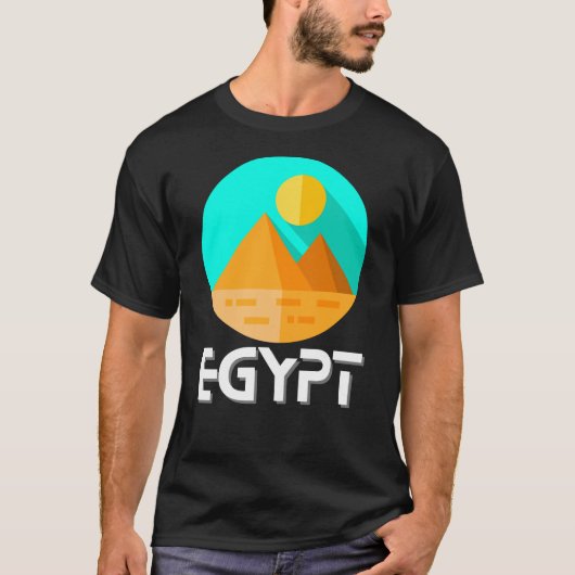 Ägyptisches Pyramiden-Shirt T-Shirt (Vorderseite)