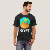 Ägyptisches Pyramiden-Shirt T-Shirt (Vorne ganz)