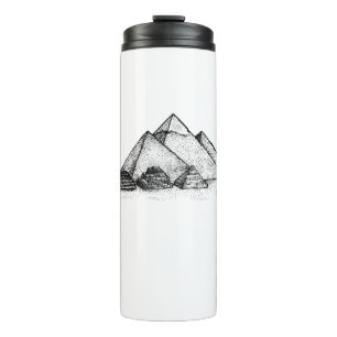 Ägyptisches Pyramidenhemd Ägyptisches Pyramidendes Thermosbecher
