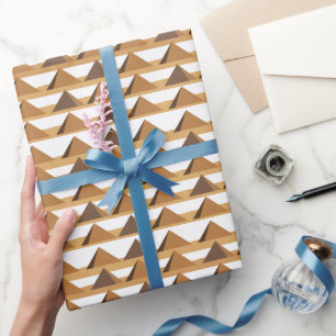 Ägyptisches Pyramidenmuster Geschenkpapier
