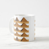 Ägyptisches Pyramidenmuster Kaffeetasse (Vorderseite Links)