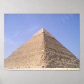 Ägyptisches Pyramidenposter Poster (Vorne)