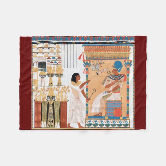 Ägyptisches Royal Design Fleece Blanket (Vorderseite (Horizontal))