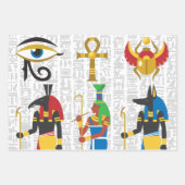 Ägyptisches Royal-Design Geschenkpapier Set (Vorderseite 3)