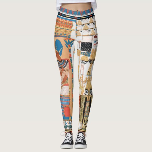 Ägyptisches Royal-Design Leggings (Vorderseite)