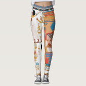 Ägyptisches Royal-Design Leggings (Vorderseite)