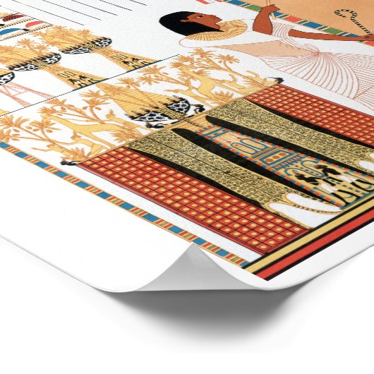 Ägyptisches Royal Design Poster (Ecke)