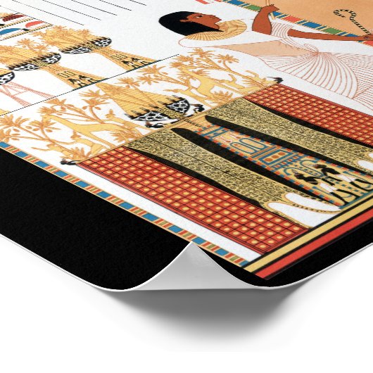 Ägyptisches Royal Design Poster (Ecke)