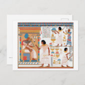 Ägyptisches Royal-Design Postkarte (Vorne/Hinten)