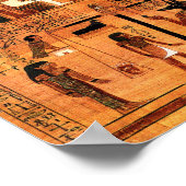 Ägyptisches Royal Papyrus Poster (Ecke)